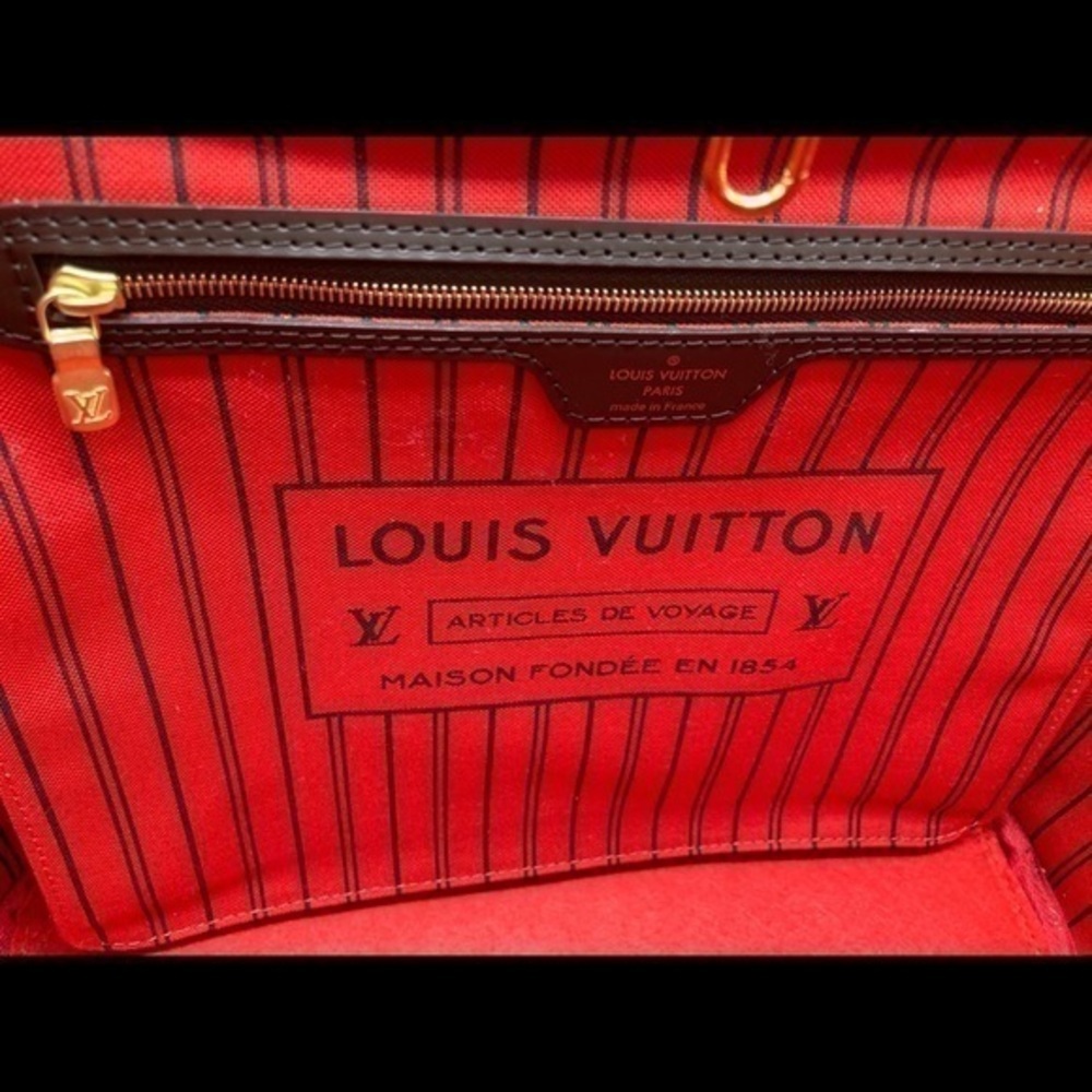 Louis Vuitton LV Neverfull Patch Sticker Damier MM jeans shirt shoe purse - Picture 9 of 13